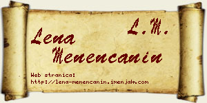 Lena Menenćanin vizit kartica